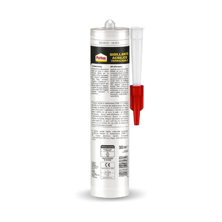 Silicone acrilico verniciabile ideale per crepe e fessure 300 ml bianco