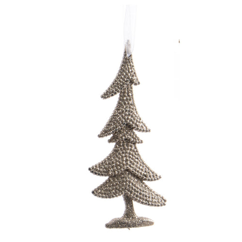 Pendaglio colore perla per albero decorazione natalizia da 10.5 cm