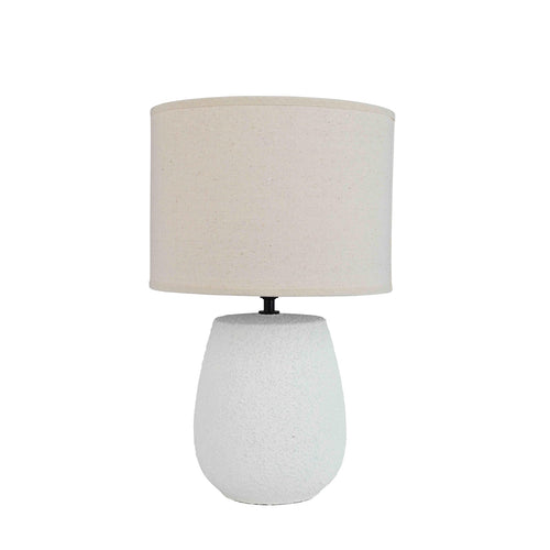 Lampada da tavolo Irvin Bomb base in ceramica h 41,5 cm