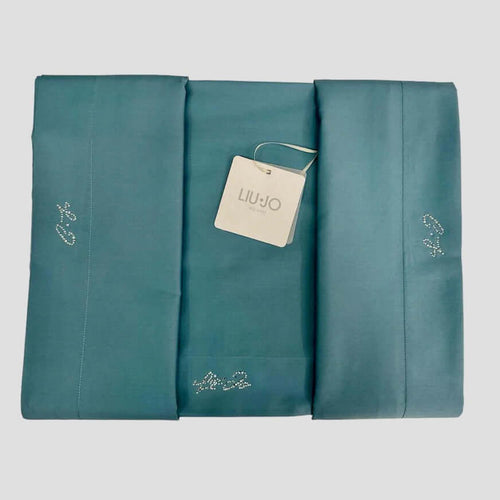 Completo Lenzuola Liu Jo Basico Laterale Matrimoniale Puro Cotone