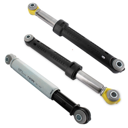 Serie 3 ammortizzatori per lavatrice Miele originali SUSPA 2 da 75 N 1 da 120 N codici ricambio 10076244 10095440 04500820 04500826 04151285