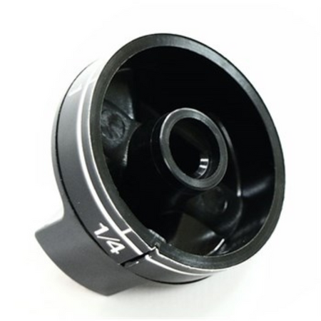 Manopola cucina piano cottura Samet innesto 8 mm gambo raso nera