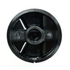 Manopola cucina piano cottura Samet innesto 8 mm gambo raso nera