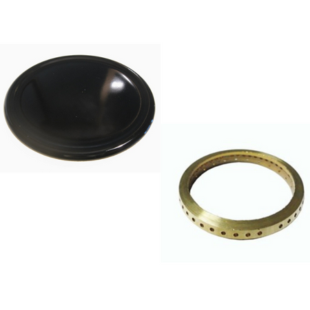 Tecnogas Spartifiamma anello + piattello fuoco medio cucina gas piano cottura