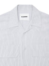 JIL SANDER Camicia Maniche Corte a Righe Boxy Fit Jil Sander da uomo