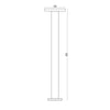 Lampada Da Terra Moderna Per Esterno Metallo Grafite Led 12W Ip65