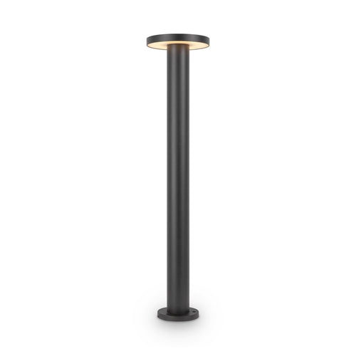 Lampada Da Terra Moderna Per Esterno Metallo Grafite Led 12W Ip65