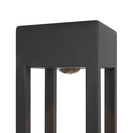 Lampada Da Terra Moderna Da Esterno Metallo Grafite Luce Led 10W Ip65