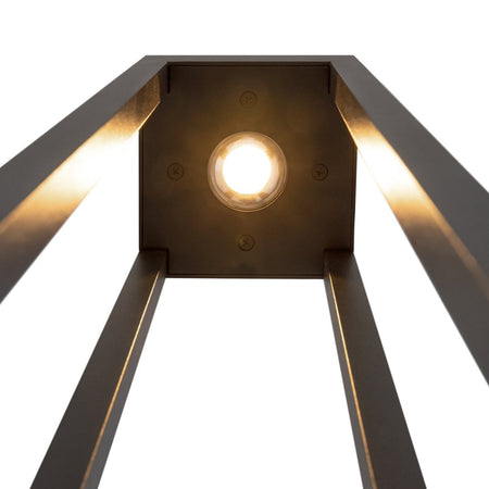 Lampada Da Terra Moderna Da Esterno Metallo Grafite Luce Led 10W Ip65
