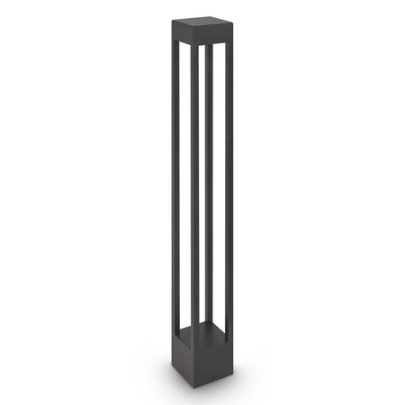 Lampada Da Terra Moderna Da Esterno Metallo Grafite Luce Led 10W Ip65