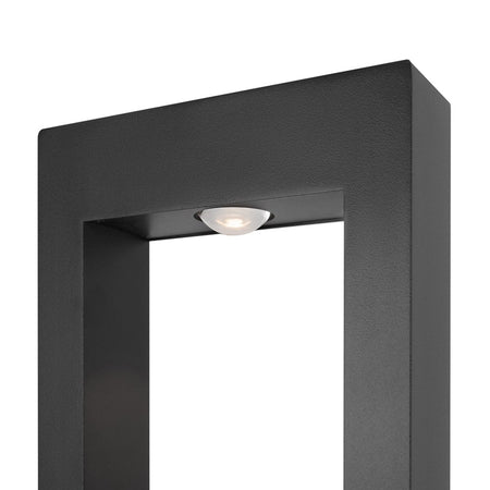 Lampada Da Terra Moderna Per Esterno Metallo Grafite Luce Led 10W Ip65