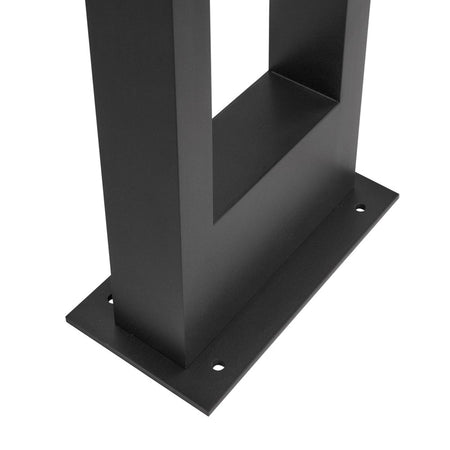 Lampada Da Terra Moderna Per Esterno Metallo Grafite Luce Led 10W Ip65