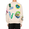 BARROW felpe senza cappuccio unisex barrow - sweatshirt - beige da uomo