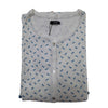Camicia da notte donna Bisbigli Serie 5 Eco, apertura con bottoni, fondo smerlato, tessuto modal e cotone, Made in Italy