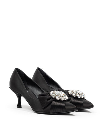 Dolce & Gabbana Decollete in Raso Con gioiello da donna