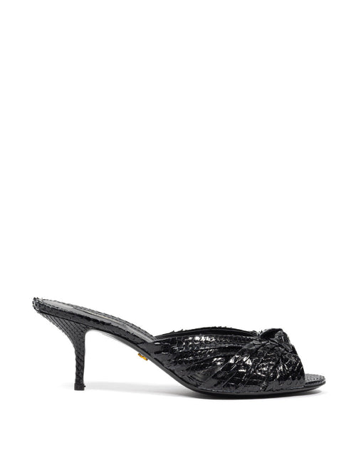 Dolce & Gabbana Ciabatta in pelle di Pitone da donna