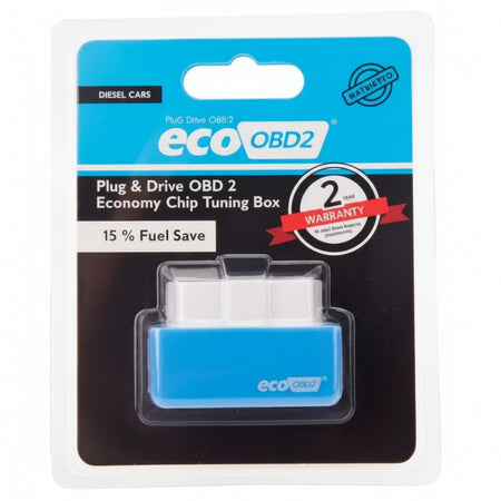 OBD2 ECO NITRO MODULO AGGIUNTIVO AZZURRO OTTIMIZZA RISPARMIO CARBURANTE CENTRALINA DIESEL TUNING OBDII