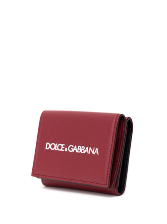 Dolce & Gabbana Mini Portafogli in Pelle Rossa da uomo