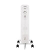 Radiatore del bagno di olio elettrico - 2000 watt - oceanico - 3 poteri - 9 elementi - mobile - bianco