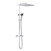 Colonna doccia OCEANIC - Miscelatore termostatico - Testa quadrata alta 40x40 cm - Cromo