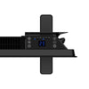 Radiatore convettore elettrico mobile oceanico - 2000 W - Termostato digitale - Nero