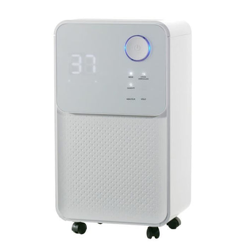 OCEANIC Deumidificatore elettrico aria - Aspirazione 12 litri / giorno - Asciugatura biancheria - Drenaggio continuo - Display LED