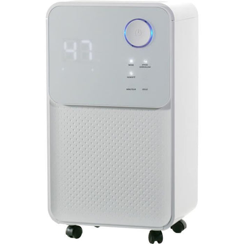 OCEANIC Deumidificatore elettrico aria - Aspirazione 12 litri / giorno - Asciugatura biancheria - Drenaggio continuo - Display LED