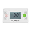 Radiatore elettrico fisso con asciugatura inerzia in ceramica 2000 W Oceanic Ruby - Design Galbed - Bianco - NF