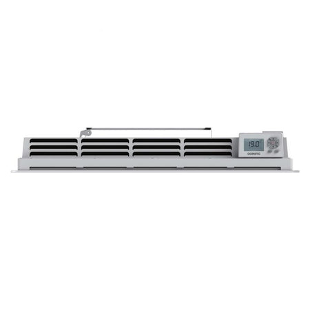 Radiatore elettrico fisso con asciugatura inerzia in ceramica Ruby oceanico da 1500 W - Facciata di vetro - Bianco - NF