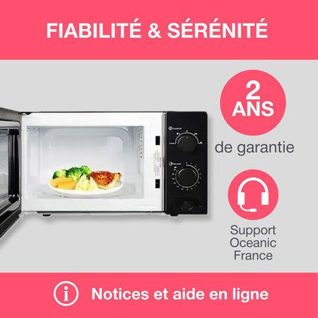 Oceanic MO20B11 Microonde Nero L 45,4 X H26,1 X D32,6 cm - 20L