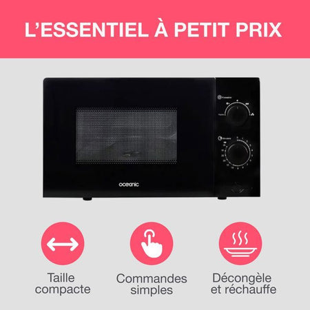 Oceanic MO20B11 Microonde Nero L 45,4 X H26,1 X D32,6 cm - 20L