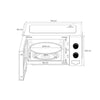 Oceanic MO20B11 Microonde Nero L 45,4 X H26,1 X D32,6 cm - 20L