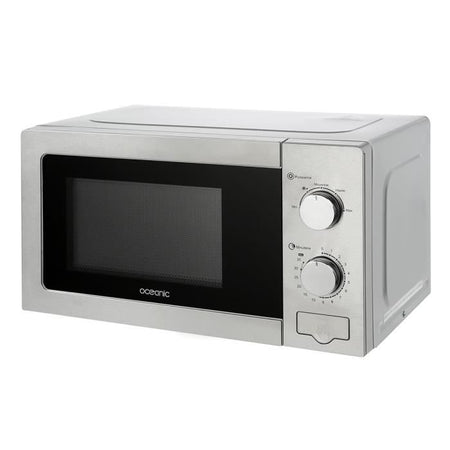 OCEANIC Micro onde MO20S argento - 20L - 700 W - Libera installazione