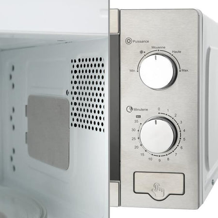 OCEANIC Micro onde MO20S argento - 20L - 700 W - Libera installazione
