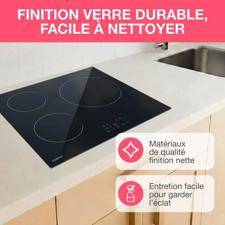 Piano cottura a induzione OCEANIC 3 fuochi L60 x P52 cm OCEATI3Z7B