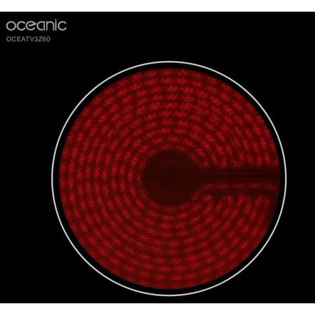 Piano cottura OCEANIC in ceramica a 3 zone - 5200W - larghezza 60 cm