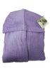 Accappatoio Nuvola taglia L Mirabello Carrara in spugna di cotone 450 gr/mq, con cappuccio, tasche e cintura, extra soffice, Made in Italy.