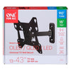 ONE FOR ALL WM2241 - Supporto da parete inclinabile e ruotabile (90 ) per TV da 13 a 40 (da 33 a 102 cm) - Nero
