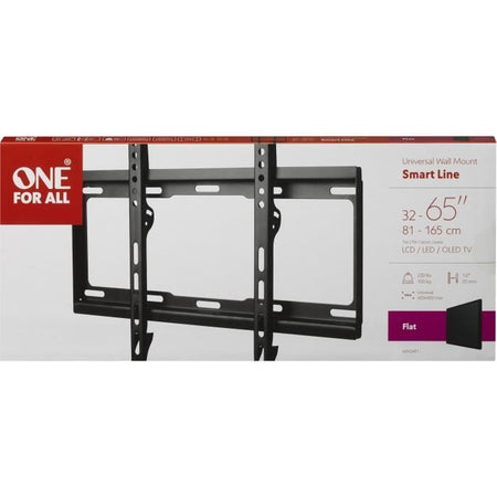 Uno per tutti i WM2411 - Supporto per la parete TV Supporto piatto per lo schermo 32-65 ''/81-165cm - per TV Max 100kgs - 25 mm dalla parete