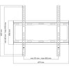 Uno per tutti i WM2411 - Supporto per la parete TV Supporto piatto per lo schermo 32-65 ''/81-165cm - per TV Max 100kgs - 25 mm dalla parete