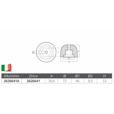 Ogiva Alluminio Sidepower-Sleipner