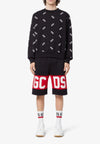 GCDS Pantaloncini BAND LOGO SWEATSHORTS da uomo