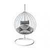 Poltrona a dondolo sospesa Amirantes per giardino e veranda in rattan con cuscino