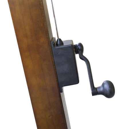 VICTOR - ombrellone da giardino decentrato 3x4 in legno Marrone