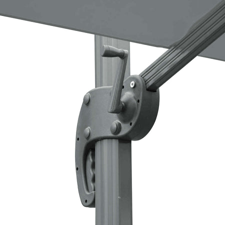 MERIDIES - ombrellone decentrato 3x3 Grigio chiaro