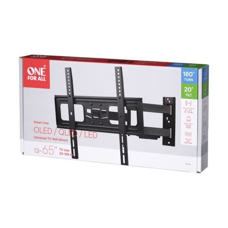 ONE FOR ALL WM2453 - Support-Mural TV Smart - Inclinabile 20  e orientabile 180  - 32-65 '' / 81-165 cm - Versare TV max 50 kg