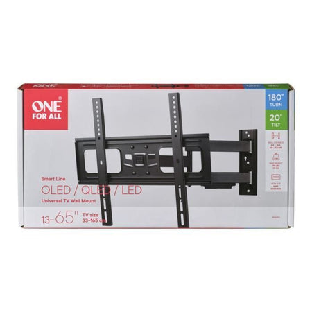 ONE FOR ALL WM2453 - Support-Mural TV Smart - Inclinabile 20  e orientabile 180  - 32-65 '' / 81-165 cm - Versare TV max 50 kg