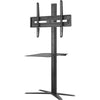 ONE FOR ALL - Porta TV 32-70 con ripiano Gamma Solid - Inclinazione 15 e Girevole 90 - Compatibile per schermi 32-70''/81-178 cm