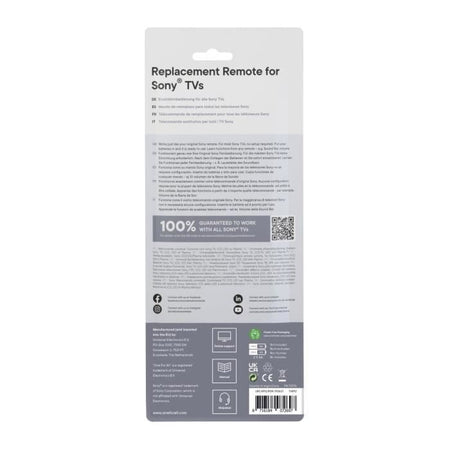 ONE FOR ALL URC4912 - Telecomando sostitutivo per TV Sony