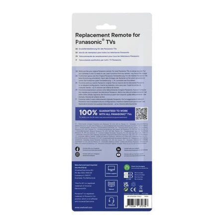 ONE FOR ALL URC4914 - Telecomando sostitutivo per TV Panasonic